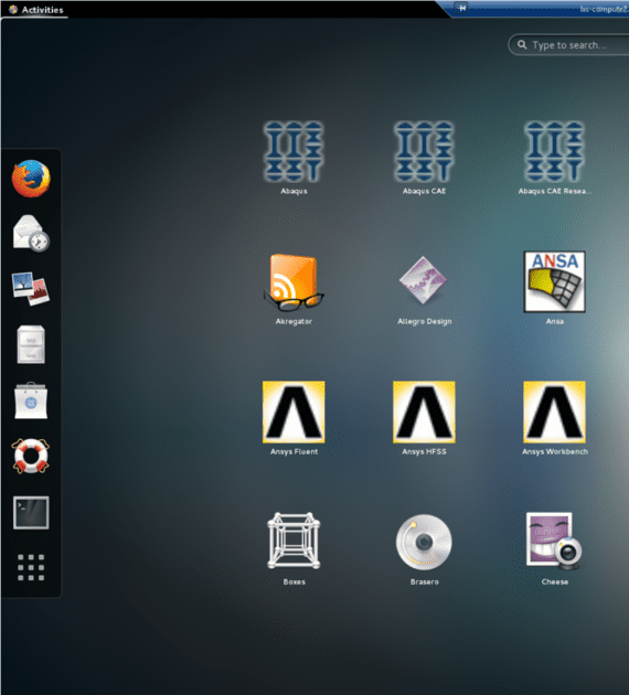 GNOME Desktop Interface